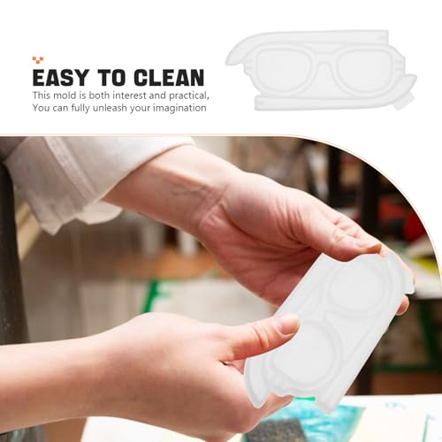 LOLIPPYY Silikonform Brillen DIY Epoxidharz Gießform Flexible Langlebige Silikonform für Kreative Tischdekoration Handwerk Geeignet Praktische Gießform für Epoxidharz Kunsthandwerk von LOLIPPYY