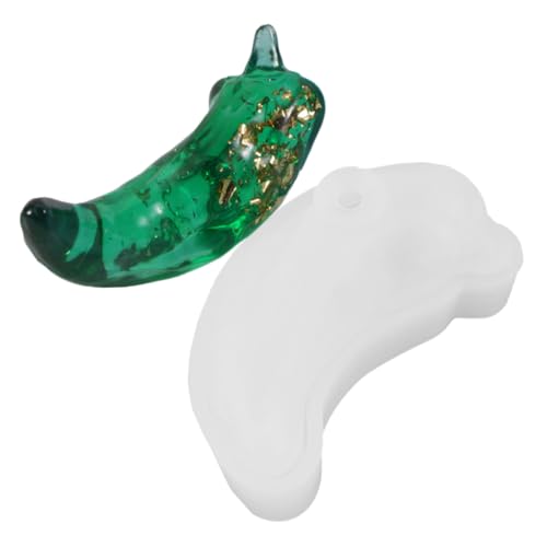 LOLIPPYY Silikonform Chili Gießform DIY Flexible Transparente Harzform für Handgemachte Dekorationen Geschenkideen Tischdeko Kunststoffformen von LOLIPPYY