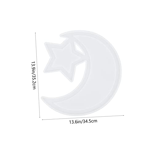 LOLIPPYY Silikonform DIY Stern Mond Tablett Gießform Kreative Handwerksform Langlebig Platzsparend für Schmuck Beads und Kleine Gegenstände LOLIPPYY Silikonform DIY Stern Mond Tablett Gießform Kreative Handwerksform Langlebig Platzsparend für Schmuck Beads und Kleine Gegenstände von LOLIPPYY