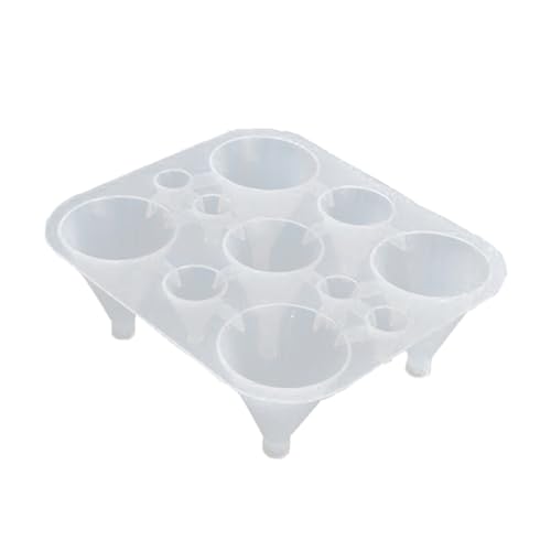 LOLIPPYY Silikonform Gießform Tüllenförmig für DIY Kristall Epoxidharz Fondant Kuchen Backen Flexibel Lebensmittelecht Antihaftend Hitzebeständig Vielseitig für Süßigkeiten und von LOLIPPYY