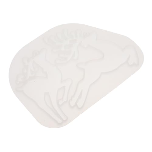 LOLIPPYY Silikonform Keychain Anhänger Gießform DIY Weihnachts Elch Schlüsselanhänger Bastelset Langlebig Sicher für Individuelle Resin Anhänger Geschenkidee Weihnachten von LOLIPPYY