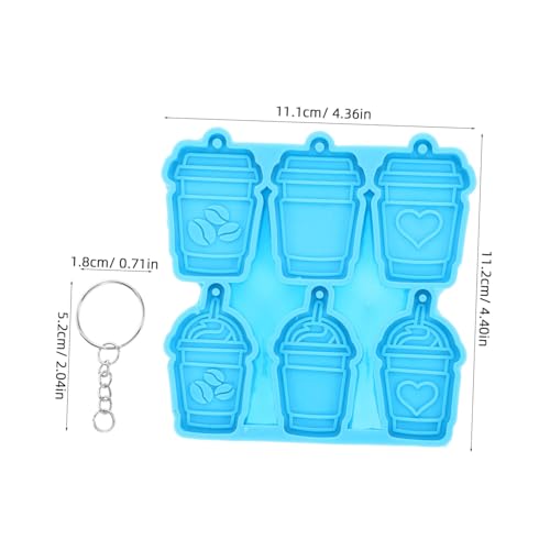 LOLIPPYY Silikonform Schlüsselanhänger Gießform Kaffeetasse DIY Teiliges mit Fach Tassenformen und Schlüsselketten Anhängern für Basteln und Geschenkideen LOLIPPYY Silikonform Schlüsselanhänger Gießform Kaffeetasse DIY Teiliges mit Fach Tassenformen und Schlüsselketten Anhängern für Basteln und Geschenkideen von LOLIPPYY