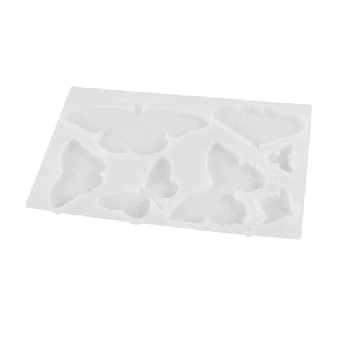 LOLIPPYY Silikonform Schmetterlinge DIY Flexible Gießform mit Glatter Oberfläche Leicht Entfernbar Wiederverwendbar für Schmuck Schlüsselanhänger Bastelarbeiten Langlebig Bpa frei von LOLIPPYY