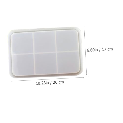 LOLIPPYY Silikonform Tray Mold für DIY Trays Langlebige Sichere Silikon gießform mit Kante Kreative Epoxidharz form für Individuelle Tabletts Geeignet für Resin gießen und Bastelprojekte von LOLIPPYY