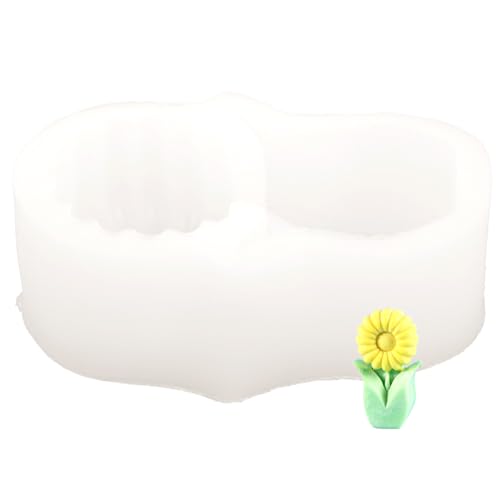 LOLIPPYY Silikonform für Duftkerzen Blumenform Diy Silikon Gießform für Handgemachte und Geometrische Tulpenform Vielseitig Einsetzbar für Projekte von LOLIPPYY