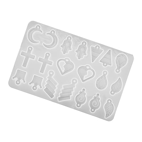 LOLIPPYY Silikonform für Schmuckanhänger DIY Flexible Reißfeste Epoxidharz Harzform Kleine Anhänger Gießform für Herz Mond Kreuz Wiederverwendbar Leicht zu Entformen Waschbar Robust LOLIPPYY Silikonform für Schmuckanhänger DIY Flexible Reißfeste Epoxidharz Harzform Kleine Anhänger Gießform für Herz Mond Kreuz Wiederverwendbar Leicht zu Entformen Waschbar Robust von LOLIPPYY