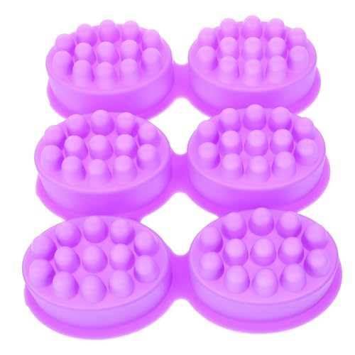 LOLIPPYY Silikonmassagestriegel Seifenform Handgefertigte DIY Seifenform für Seifenherstellung Ovalform Langlebig und Vielseitig Einsetzbar von LOLIPPYY