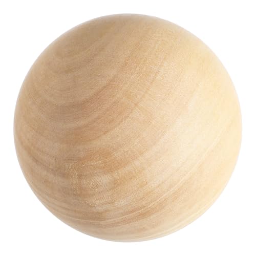 LOLIPPYY Solide Holz Kugel Rund Glatt DIY Bastelzubehör Umweltfreundlich Handgefertigt für Dekoration Party Zubehör und Kreative Projekte von LOLIPPYY
