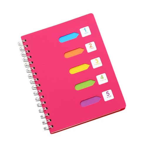 LOLIPPYY Spiralblock Notizbuch Dickes Register mit Farbigen Trennwänden Glattes Schreibpapier College Kariert als Tagebuch Notizblock und Planer für Schule Büro Reisen LOLIPPYY Spiralblock Notizbuch Dickes Register mit Farbigen Trennwänden Glattes Schreibpapier College Kariert als Tagebuch Notizblock und Planer für Schule Büro Reisen von LOLIPPYY