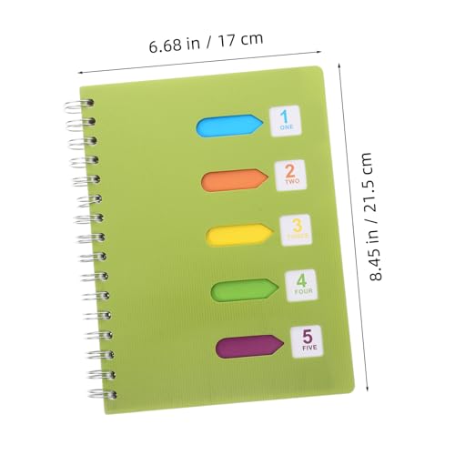 LOLIPPYY Spiralnotizbuch Farbige Klassifikation Liniert Stabil Für Büro Konferenz Und Schule Mit Losem Für Studenten Und Berufstätige von LOLIPPYY