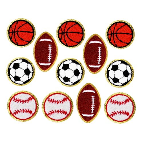 LOLIPPYY Sportliche Bügelbilder Teilig Bestickte Basketball Baseball Fußball Rugby Patches Vielseitig für DIY Kleidung Rucksäcke Hüte Langlebig Leicht Anzubringen durch Bügeln oder Nähen LOLIPPYY Sportliche Bügelbilder Teilig Bestickte Basketball Baseball Fußball Rugby Patches Vielseitig für DIY Kleidung Rucksäcke Hüte Langlebig Leicht Anzubringen durch Bügeln oder Nähen von LOLIPPYY