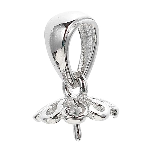 LOLIPPYY Sterling Silber Pinch Bail Schmuckverbinder Anhänger Verschluss für Halskette Armband DIY Schmuckherstellung Großer Lochdurchmesser Langlebig Glänzend Vielseitig für Perlen und LOLIPPYY Sterling Silber Pinch Bail Schmuckverbinder Anhänger Verschluss für Halskette Armband DIY Schmuckherstellung Großer Lochdurchmesser Langlebig Glänzend Vielseitig für Perlen und von LOLIPPYY