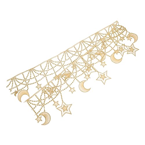 LOLIPPYY Sternen Mond Spitzenborte für Kleidung Dekorative Spitzenborte für Diy Goldene Sterne und Mond Design für Nähprojekte und Bastelarbeiten Elegantes für Einladungen LOLIPPYY Sternen Mond Spitzenborte für Kleidung Dekorative Spitzenborte für Diy Goldene Sterne und Mond Design für Nähprojekte und Bastelarbeiten Elegantes für Einladungen von LOLIPPYY