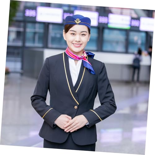 LOLIPPYY Stewardess mütze aus Weichem Wollfilz Stilvolle Air Hostess Kappe für Damen Modischer Retro beret für Kostüm Karneval Party und Cosplay LOLIPPYY Stewardess mütze aus Weichem Wollfilz Stilvolle Air Hostess Kappe für Damen Modischer Retro beret für Kostüm Karneval Party und Cosplay von LOLIPPYY