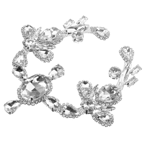 LOLIPPYY Strass Applikation Wasserfall Kristall Glitzer Patches für Schuhe Kleidung DIY Verzierungen Langlebig und Glänzend Weiß Großer Ovalstein LOLIPPYY Strass Applikation Wasserfall Kristall Glitzer Patches für Schuhe Kleidung DIY Verzierungen Langlebig und Glänzend Weiß Großer Ovalstein von LOLIPPYY