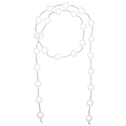 LOLIPPYY Strass Perlenkette Runde Perlen Trim für DIY Kleidung Haaraccessoires und Bastelprojekte Vielseitig Einsetzbar Langlebig und Einfach zu Verarbeiten von LOLIPPYY
