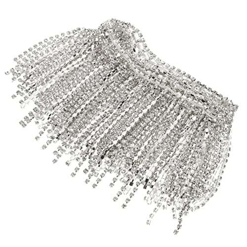 LOLIPPYY Strasskette mit Quasten Dekorative Strasskette für DIY Schmuck Kleidung Lange Quasten Langlebig Vielseitig Einsetzbar für Bastelprojekte LOLIPPYY Strasskette mit Quasten Dekorative Strasskette für DIY Schmuck Kleidung Lange Quasten Langlebig Vielseitig Einsetzbar für Bastelprojekte von LOLIPPYY