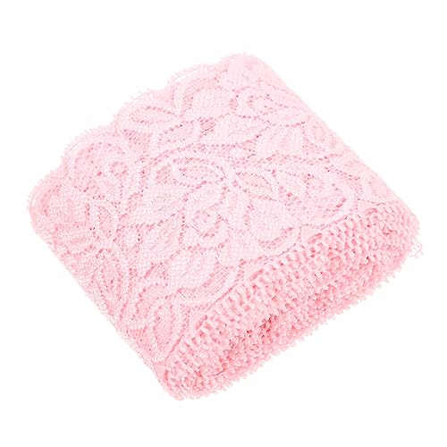 LOLIPPYY Stretch-spitze Dekorativ Stoff Braut Hochzeit Spitze Diy Spitze Bastelspitze Weiße Schnürsenkel Spitzenbesatz Zum Nähen Schwarzes Spitzenband Spitze Zum Basteln Nylongarn Rosa von LOLIPPYY