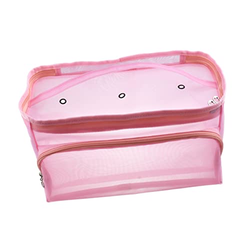 LOLIPPYY Stricktasche Organizer für Zubehör Große Aufbewahrungstasche Strapazierfähigem Netzgewebe mit Reißverschluss für Stricknadeln Häkelhaken und Nähutensilien Rosa LOLIPPYY Stricktasche Organizer für Zubehör Große Aufbewahrungstasche Strapazierfähigem Netzgewebe mit Reißverschluss für Stricknadeln Häkelhaken und Nähutensilien Rosa von LOLIPPYY