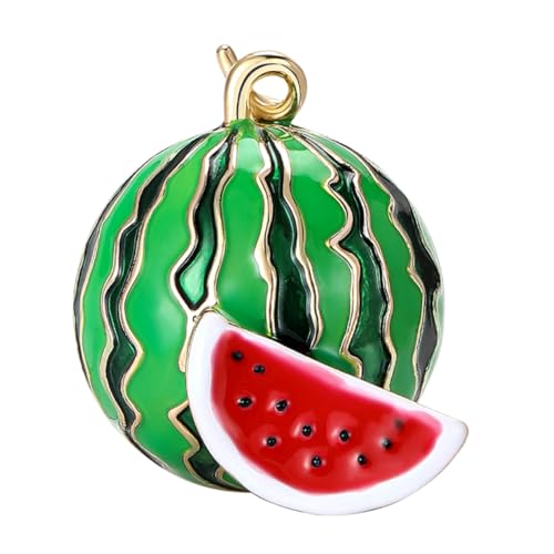 LOLIPPYY Süße Emaille-pins Süße Nadel Frauen Broschennadeln Brosche Reversnadel Obst-email-schmuck Süße Emaille-broschennadeln Süße Pins Für Taschen Wassermelonen-brosche Legierung Green von LOLIPPYY