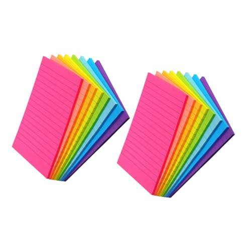 LOLIPPYY Teiliges Farbiger Abreißbarer Memo Pads mit Selbstklebenden Haftstreifen Kleine Notizzettel für Schüler und Büro Praktisch und Vielseitig für Schule Zuhause und Arbeitsplatz von LOLIPPYY