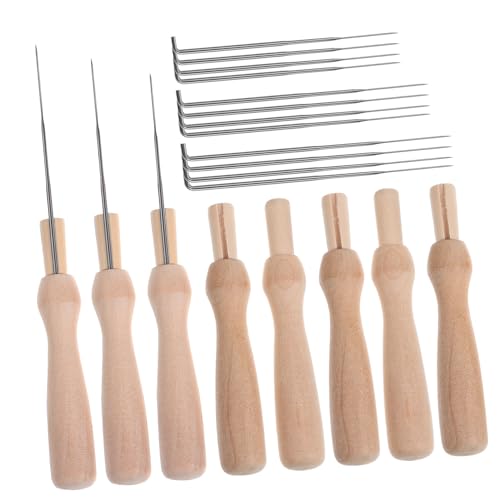 LOLIPPYY Teiliges Needle Felting Kit mit Robusten Eisennadeln Ergonomischen Holzgriffen für Trockenfilzen von Wolle Filztiere Bastelset für Anfänger und Profis LOLIPPYY Teiliges Needle Felting Kit mit Robusten Eisennadeln Ergonomischen Holzgriffen für Trockenfilzen von Wolle Filztiere Bastelset für Anfänger und Profis von LOLIPPYY