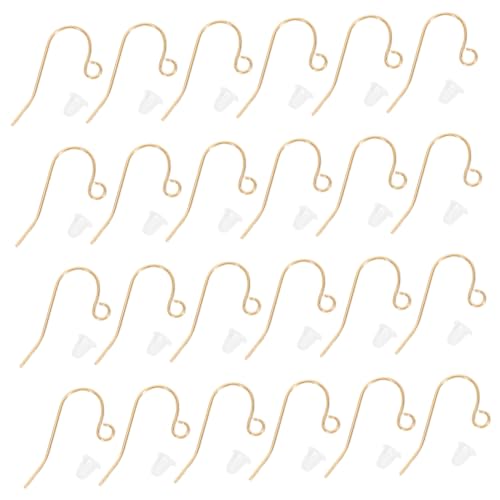 LOLIPPYY Teiliges Ohrring-herstellungsset V-form Ohrhaken mit Ohrstoppern Ergonomisch Hautfreundlich DIY Schmuckzubehör für Ohrringe Selber Machen und Basteln von LOLIPPYY