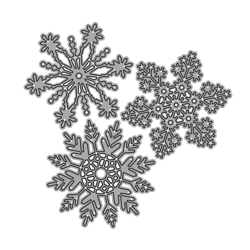 LOLIPPYY Teiliges Schneeflocken Stanzformen aus Metall Carbonstahl Langlebige Cutting Dies für Scrapbooking DIY Grußkarten Bastelarbeiten Geeignet für Manuelle Prägemaschinen Silber LOLIPPYY Teiliges Schneeflocken Stanzformen aus Metall Carbonstahl Langlebige Cutting Dies für Scrapbooking DIY Grußkarten Bastelarbeiten Geeignet für Manuelle Prägemaschinen Silber von LOLIPPYY