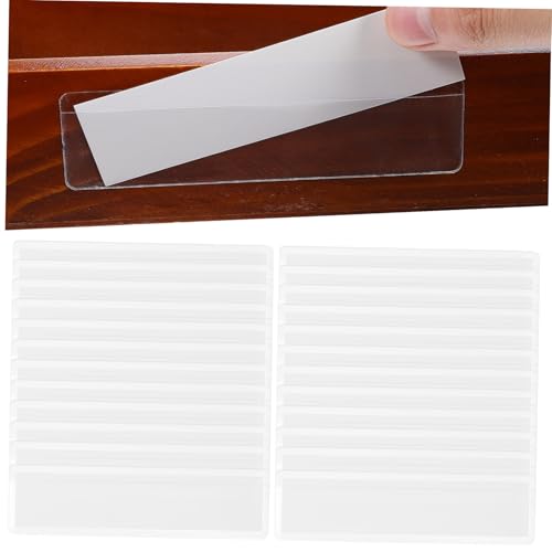 LOLIPPYY Teiliges Selbstklebendes Etikettenhalter mit Papieretiketten Transparente Beschriftungstaschen für Ordner und Aufbewahrungsboxen Langlebig und Vielseitig für Büro und Haushalt von LOLIPPYY