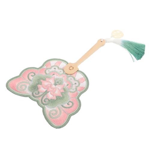 LOLIPPYY Traditioneller Runder Fächer mit Lotus Holz Hochzeiten und Festliche Dekorationen von LOLIPPYY