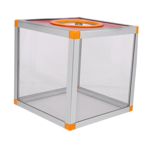 LOLIPPYY Transparente Spendenbox Robuste Wahlurne aus Aluminiumlegierung Vielseitige Losbox für Verlosungen Abstimmungen Partyspiele und Spenden mit Großem Fassungsvermögen von LOLIPPYY