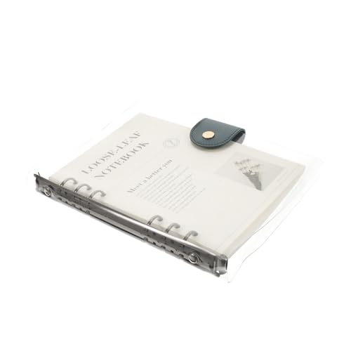 LOLIPPYY Transparentes Loseblatt notizbuch PVC mit Abnehmbaren Linierten Blättern Tragbarer Planer und Büro organizer Wiederverwendbares Ringbuch für Effiziente Wochen Monatsplanung von LOLIPPYY