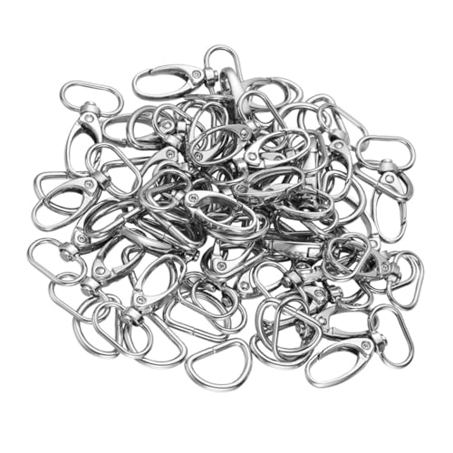 LOLIPPYY Umweltfreundliche Zinklegierung Schlüsselanhänger Hummerverschluss Langlebige Schmuckverbinder mit Drehgelenk für DIY Armbänder Schlüssel und Id Badge Halterung von LOLIPPYY