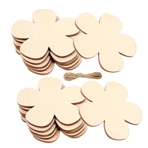 LOLIPPYY Unbehandelte Blumen Holzscheiben mit Schnur Robuste Natürliche Holzblüten zum Bemalen DIY Holzscheiben für Bastelarbeiten Kinderfreundliche Holzblumen Bastelsets LOLIPPYY Unbehandelte Blumen Holzscheiben mit Schnur Robuste Natürliche Holzblüten zum Bemalen DIY Holzscheiben für Bastelarbeiten Kinderfreundliche Holzblumen Bastelsets von LOLIPPYY