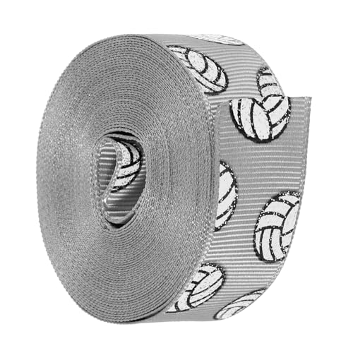 LOLIPPYY Volleyball Bedrucktes Sportband Graues Dekoratives Geschenkband Robustes Bastelband für DIY Haarschleifen Geschenkverpackung und Sportparty Dekorationen LOLIPPYY Volleyball Bedrucktes Sportband Graues Dekoratives Geschenkband Robustes Bastelband für DIY Haarschleifen Geschenkverpackung und Sportparty Dekorationen von LOLIPPYY