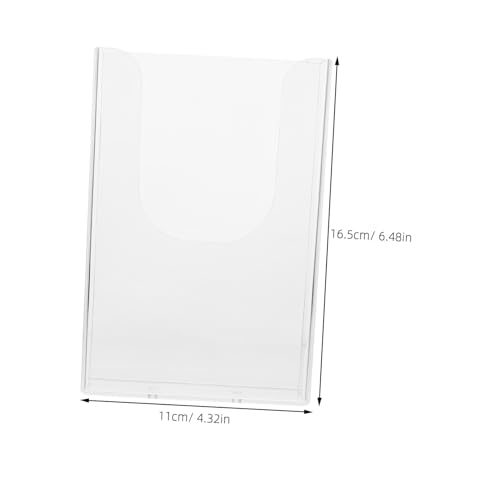 LOLIPPYY Wandhalterung Dokumentenorganizer Transparent Kunststoff Praktischer Wandregal Büro Aktenhalter Für Übersichtliche Ablage Und Platzsparende Aufbewahrung von LOLIPPYY