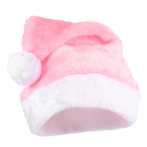 LOLIPPYY Weiche Plüsch Weihnachtsmütze Erwachsene Santa Mütze Rosa Xmas Kostüm Partyhut Kuscheliges Weihnachtsmann Zubehör für Festliche Feiern LOLIPPYY Weiche Plüsch Weihnachtsmütze Erwachsene Santa Mütze Rosa Xmas Kostüm Partyhut Kuscheliges Weihnachtsmann Zubehör für Festliche Feiern von LOLIPPYY