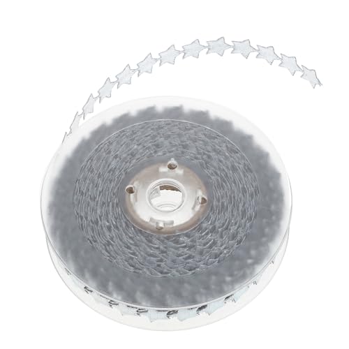 LOLIPPYY Weihnachtliches Dekoband mit Glänzenden Motiv Robustes Geschenkband für Weihnachtsbaum Basteln und Geschenkverpackung Silbernes Sternband für Festliche Dekoration LOLIPPYY Weihnachtliches Dekoband mit Glänzenden Motiv Robustes Geschenkband für Weihnachtsbaum Basteln und Geschenkverpackung Silbernes Sternband für Festliche Dekoration von LOLIPPYY