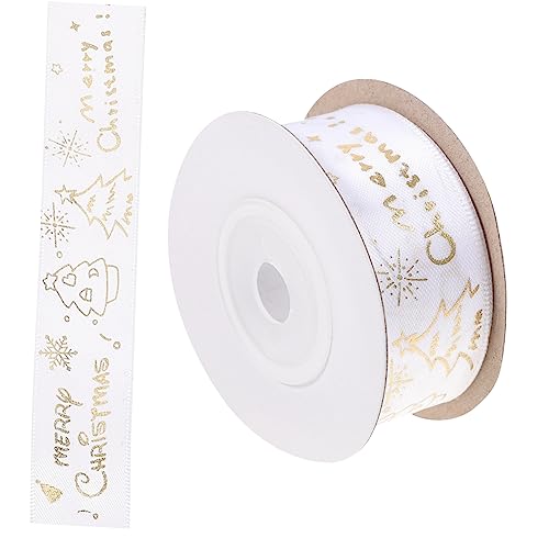LOLIPPYY Weihnachtliches Geschenkband Breit DIY Bastelband für Weihnachtsdekoration Blumen und Mehr Farbenfroh und Knitterfrei von LOLIPPYY