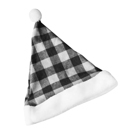 LOLIPPYY Weihnachtsmütze Kariert aus Gepolstert und Warm Multifunktionaler Party und Festtagskopfschmuck für Damen und Herren Weihnachtliche Dekoration und Kostüm Zubehör von LOLIPPYY