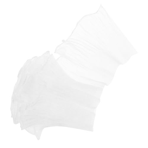 LOLIPPYY Weißer Rüschenbesatz aus Polyester Wellenförmiger Plissee Spitzenbesatz Elastisches Faltenband zum Nähen für Kleidung Dekoration DIY Handwerk von LOLIPPYY