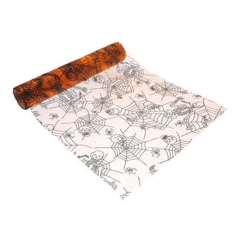 LOLIPPYY Wiederverwendbare Halloween-tischdecke Mit Spinnennetz-, Tischdecke Aus Netzgewebe, Gruseliges Skelett-tischzubehör Für Die Trick-or-Treat-Party-Einrichtung LOLIPPYY Wiederverwendbare Halloween-tischdecke Mit Spinnennetz-, Tischdecke Aus Netzgewebe, Gruseliges Skelett-tischzubehör Für Die Trick-or-Treat-Party-Einrichtung von LOLIPPYY