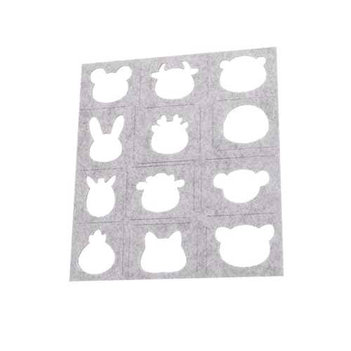 LOLIPPYY Wollfilz Schablonen DIY Basteln Nadelfilzen Vorlage Kreative Filzform Stabile Handgefertigte Filz Modelle Für Filzhandwerk Zubehör von LOLIPPYY