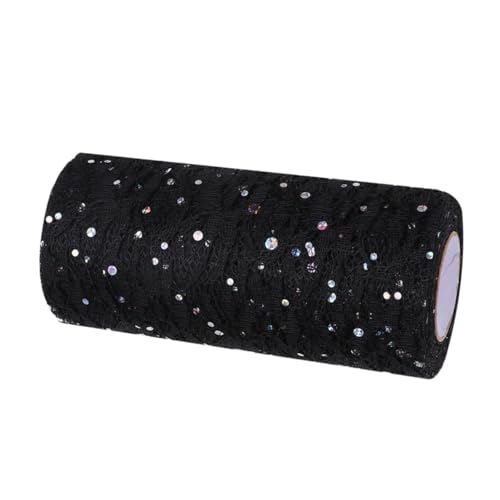 LOLIPPYY X Yards Tüllrolle Schwarz für Hochzeitsdeko Glitzernde Spitze Tischdekoration Tutu Geschenkverpackung Party und Bankettgestaltung Vielseitig Einsetzbar LOLIPPYY X Yards Tüllrolle Schwarz für Hochzeitsdeko Glitzernde Spitze Tischdekoration Tutu Geschenkverpackung Party und Bankettgestaltung Vielseitig Einsetzbar von LOLIPPYY