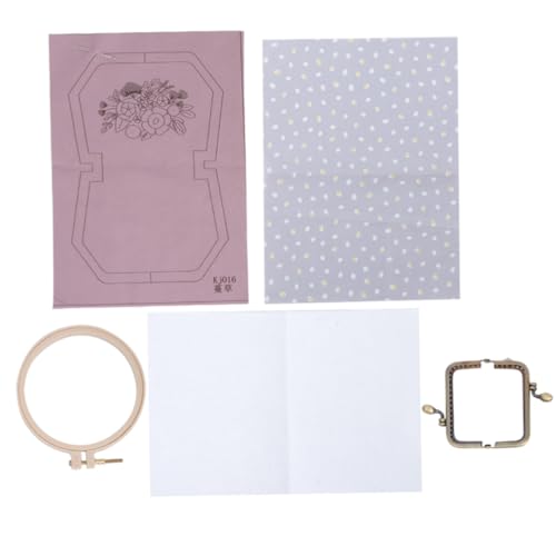 LOLIPPYY bestickte Geldbörse Stich Handwerk für Stanznadel Stickfaden Stickerei für Anfänger-Kit Hand Stickkit für Anfänger Stickerei Tasche Violett LOLIPPYY bestickte Geldbörse Stich Handwerk für Stanznadel Stickfaden Stickerei für Anfänger-Kit Hand Stickkit für Anfänger Stickerei Tasche Violett von LOLIPPYY