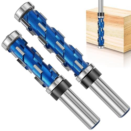 LOLPALONE 2-teiliges Drahtfräser-Set mit 1/2 Zoll Schaft, doppeltes Lager, Spiralfräswerkzeug für Holzbearbeitung für Holz LOLPALONE 2-teiliges Drahtfräser-Set mit 1/2 Zoll Schaft, doppeltes Lager, Spiralfräswerkzeug für Holzbearbeitung für Holz von LOLPALONE