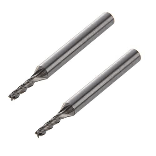 LOLPALONE 2pcs 3mm x 6mm x 12mm x 60mm 4 Flöten HSS AL Fräser Werkzeug von LOLPALONE
