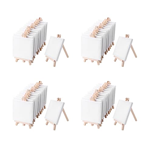 LOLPALONE 4 x 4 Mini Lein Wand und 8 x 16 cm Mini Staffelei Set Malerei und Malerei Schule Student Kunst Bedarf, 48 Packungen LOLPALONE 4 x 4 Mini Lein Wand und 8 x 16 cm Mini Staffelei Set Malerei und Malerei Schule Student Kunst Bedarf, 48 Packungen von LOLPALONE