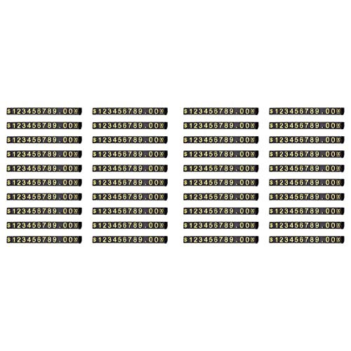 LOLPALONE 40 Sets einstellbare quadratische Preisanzeige für Preisschilder für Preisaufsteller Nummer der Halterung der Briefbank in Dollar Preisblock Kit M LOLPALONE 40 Sets einstellbare quadratische Preisanzeige für Preisschilder für Preisaufsteller Nummer der Halterung der Briefbank in Dollar Preisblock Kit M von LOLPALONE
