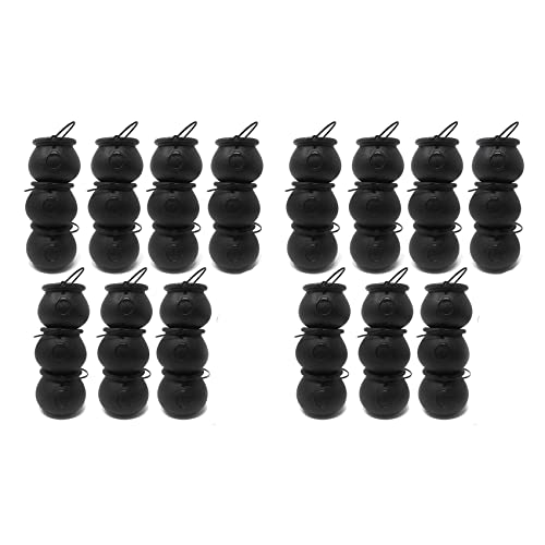 LOLPALONE 48 Pack Plastik Schwarz Witch SüßIgkeiten Schalen Kessel, Topf mit, fürHalloween. 's Day GefäLligkeiten von LOLPALONE